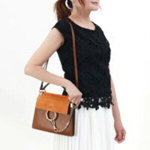 Chloe Brown Bag Faye Shoulder Tobacco